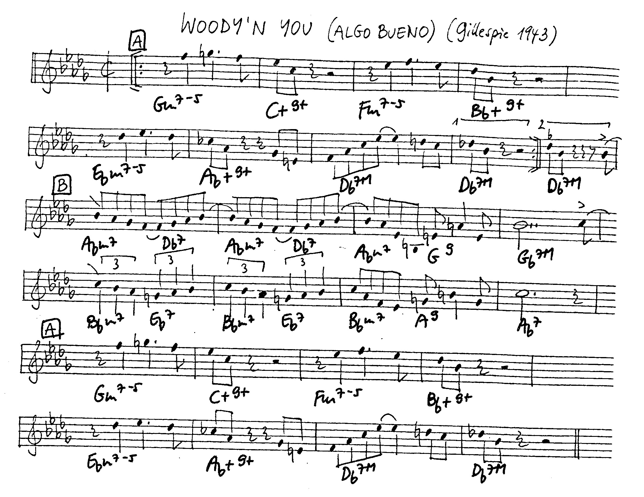 woody'n you leadsheet – book us for your next 20s or gatsby event